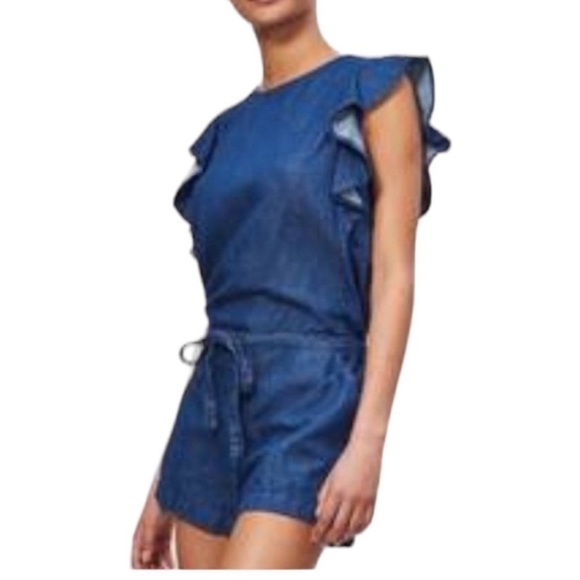 Levi's Kaede Linen Cotton Blend Romper Size Medium NWT - Picture 11 of 11